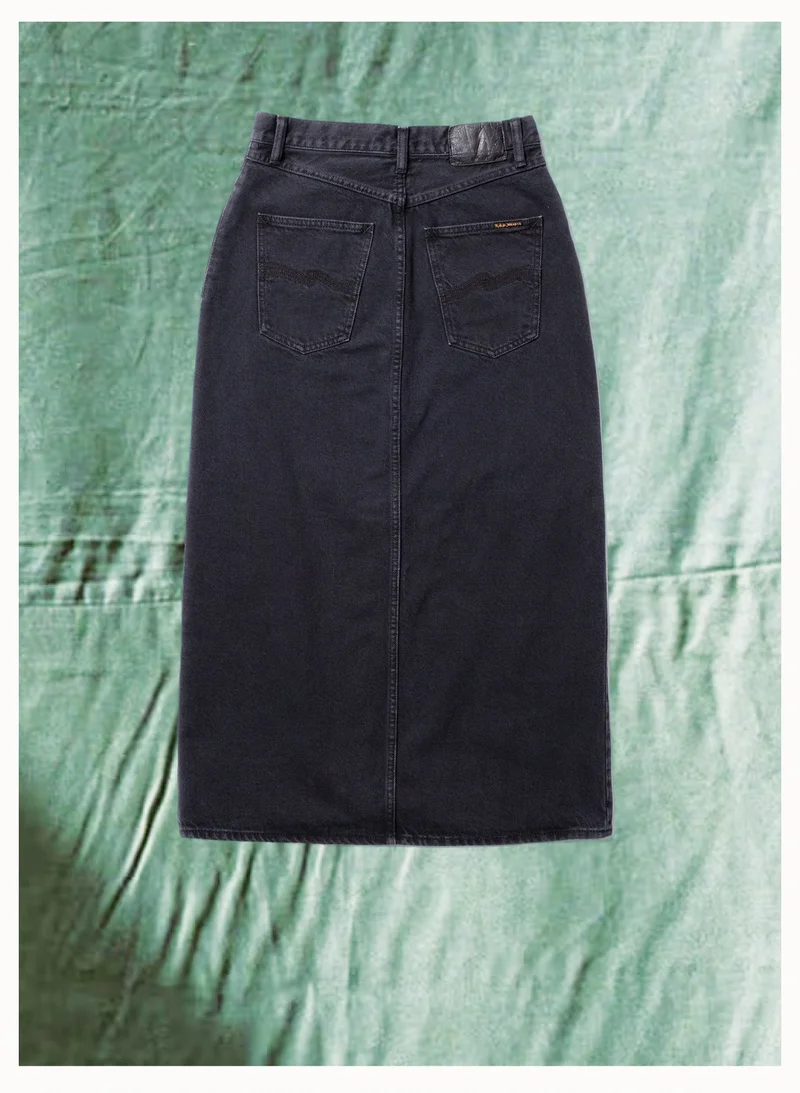 Anna Denim Skirt Black