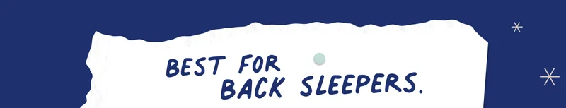 best for back sleepers