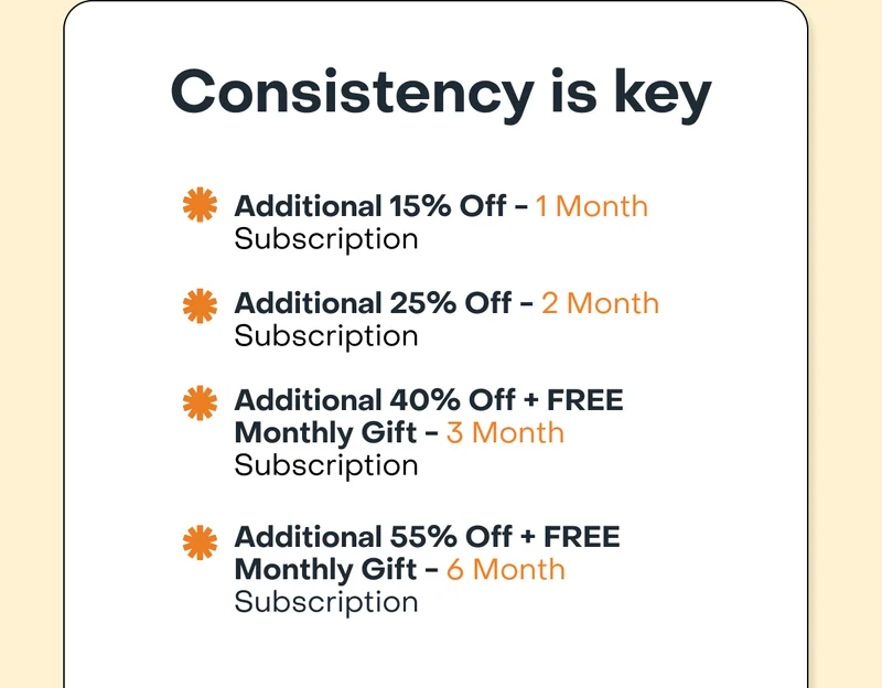 Consistency is key