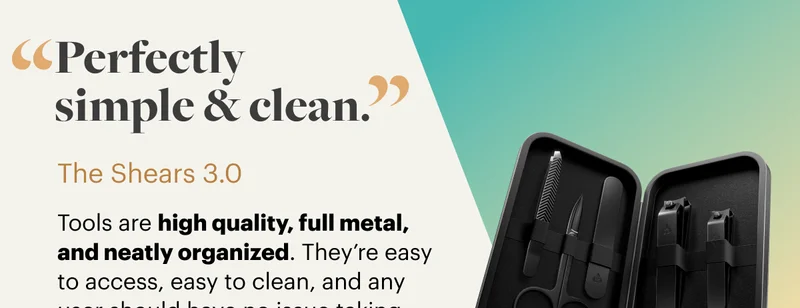 Perfectly simple & clean.