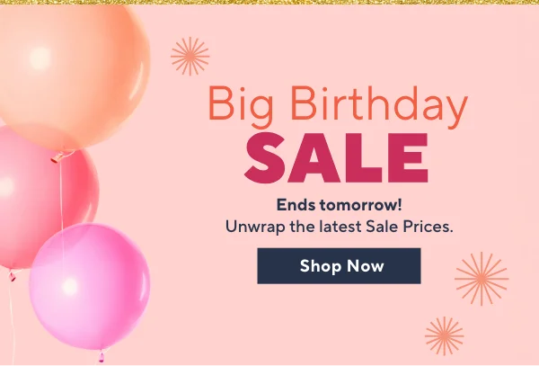 birthday sale
