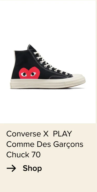 Shop: Converse x PLAY Comme Des Garçons Chuck 70