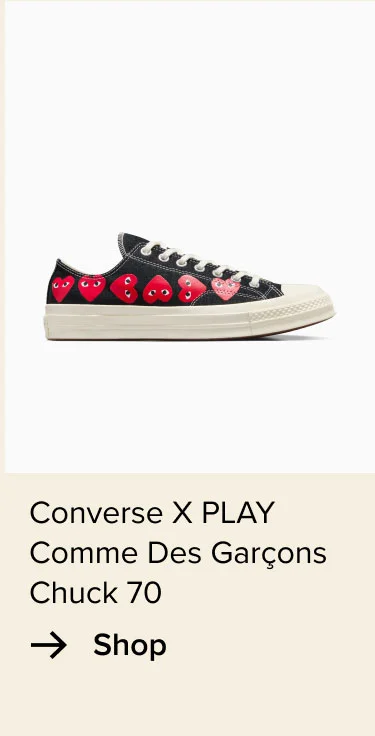 Shop: Converse x PLAY Comme Des Garçons Chuck 70