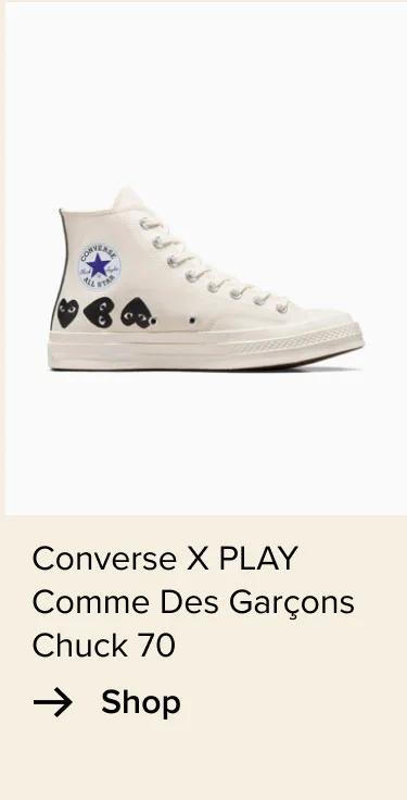 Shop: Converse x PLAY Comme Des Garçons Chuck 70