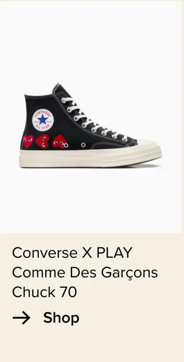 Shop: Converse x PLAY Comme Des Garçons Chuck 70
