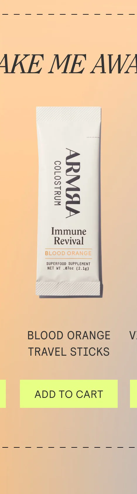 Blood Orange Travel Sticks