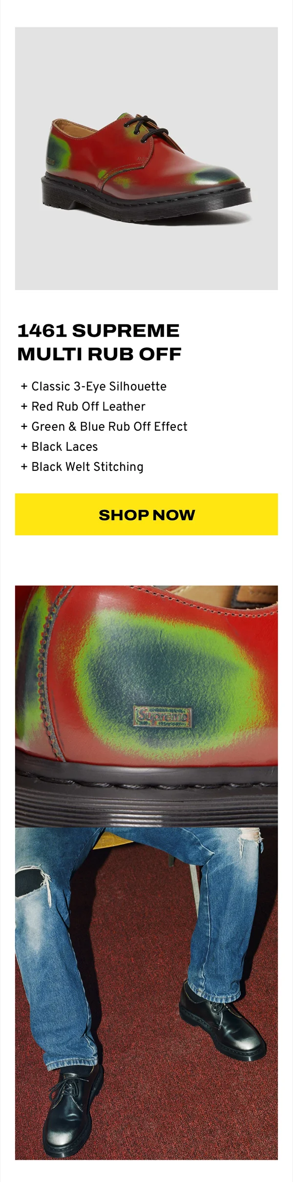 1461 Supreme Multi Rub-Off