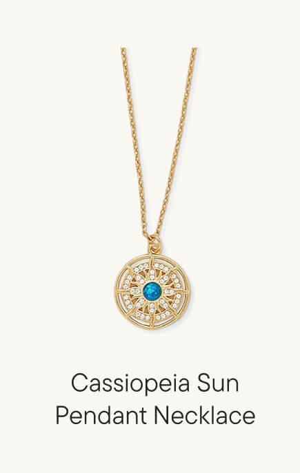 Cassiopeia Sun Pendant Necklace