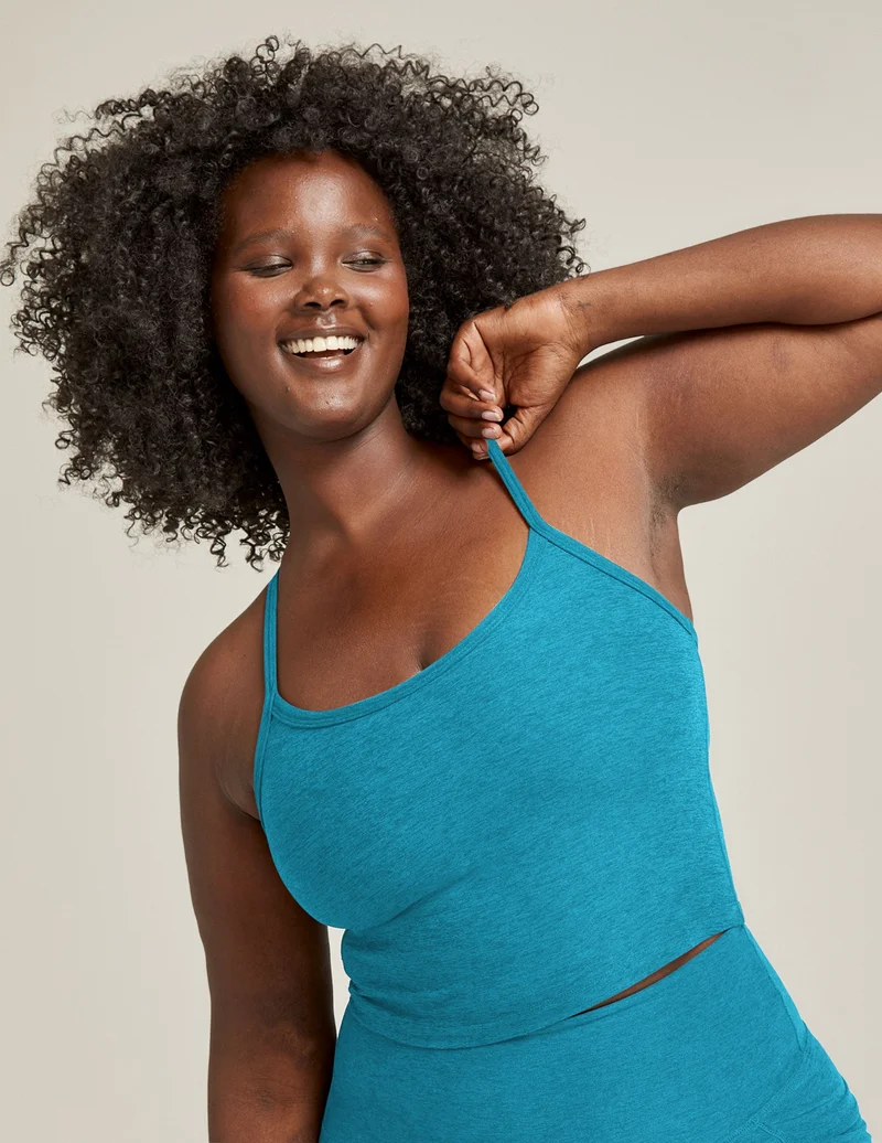 Image of Spacedye Slim Racerback Cropped Tank