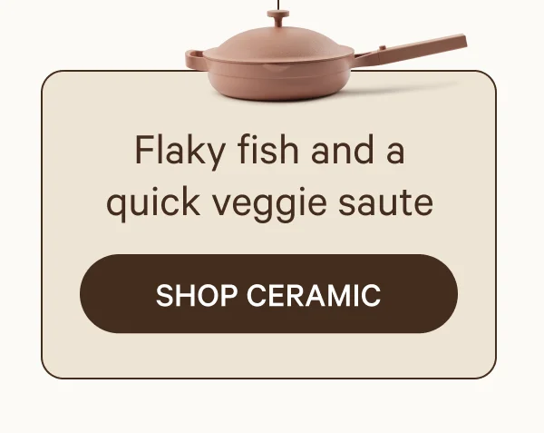 Flaky fish and a quick veggie saute