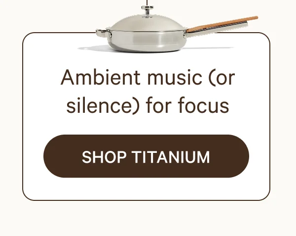 Ambient music (or silence) for focus