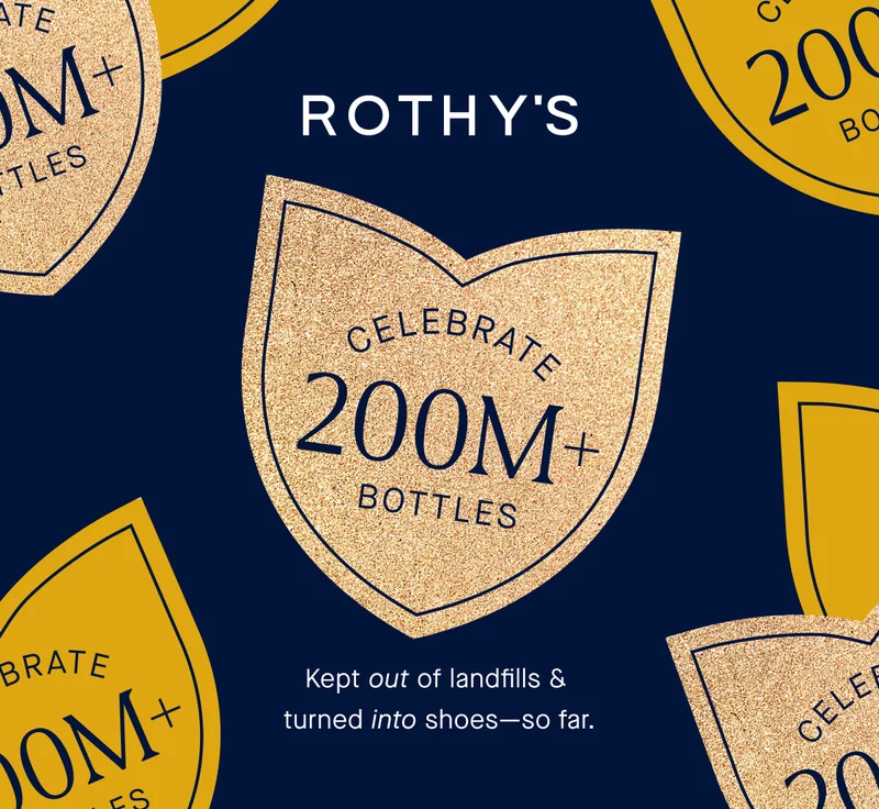 Celebrate 200+ million bottles kept out of landfills & turned into shoes—so far.