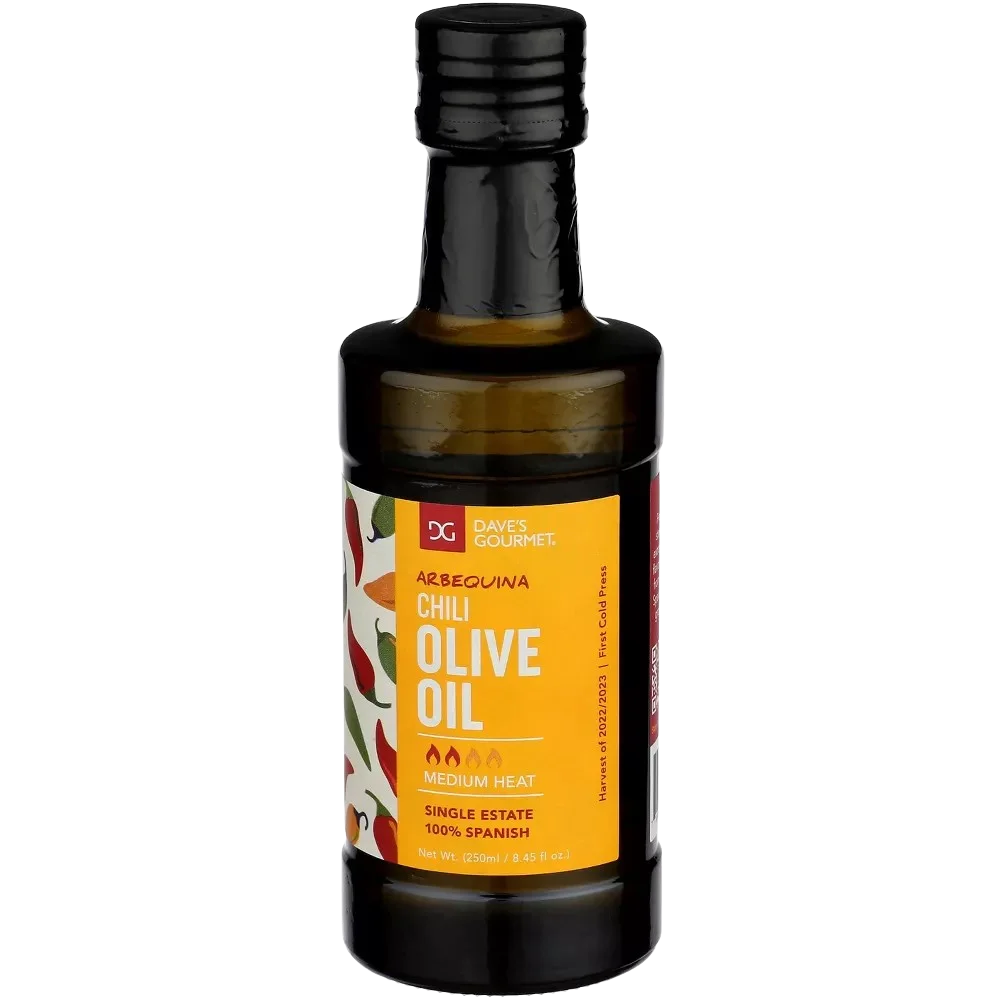 Image of Dave's Gourmet Arbequina Chili Olive Oil Medium Heat
