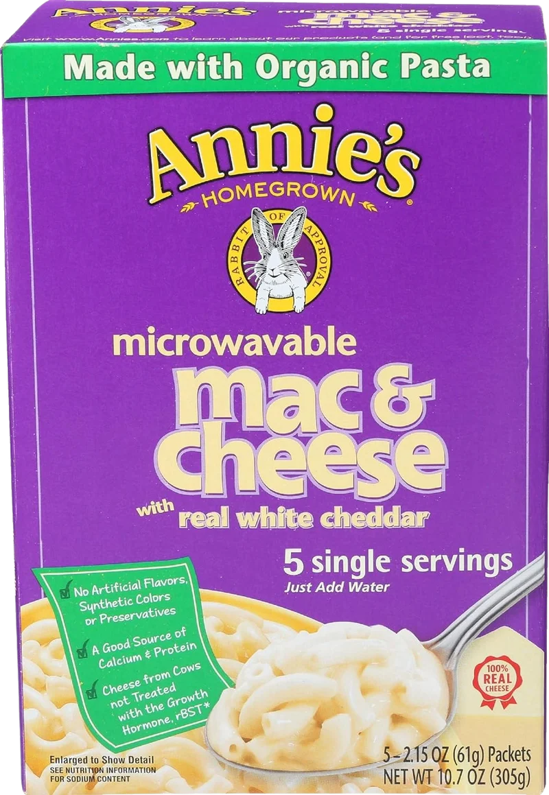 Image of Annie's Homegrown Microwavable White Cheddar Mac & Cheese