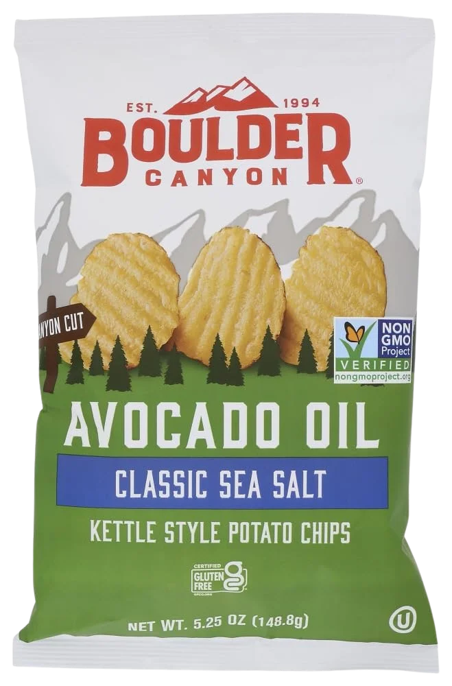 Image of Boulder Canyon Avocado Oil Sea Salt Kettle Style Potato Chips