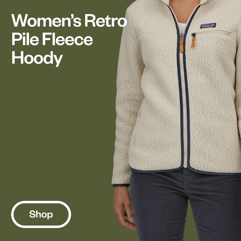 Women’s Retro Pile Hoody.