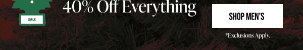 Cyber Monday 40% off Everything Shop Men's