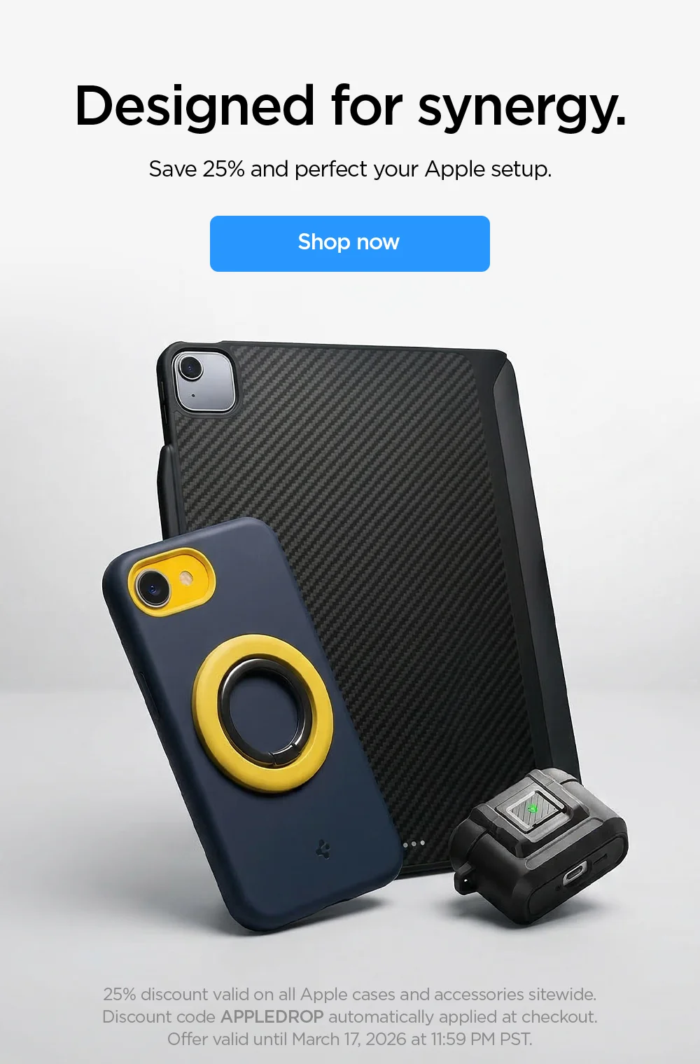 Designed for synergy. Save 25% and perfect your Apple setup.