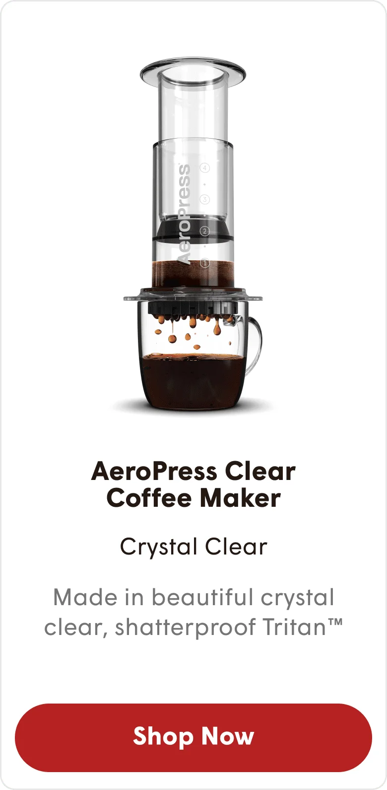 AeroPress Clear Coffee Maker - Shop Now