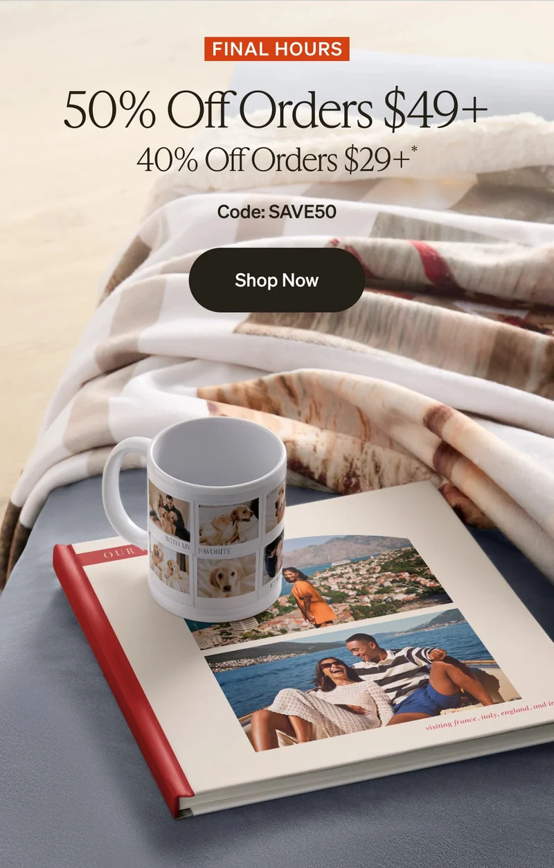 50% Off Orders $49+, 40% Off Orders $29+