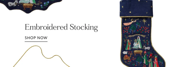 Embroidered Stocking shop now