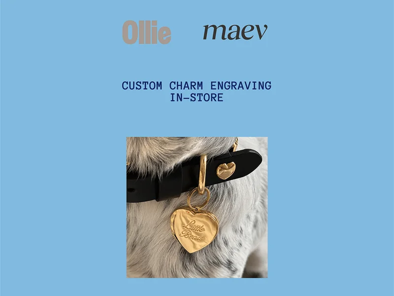 Ollie & Maev - Custom charm engraving in-store - RSVP