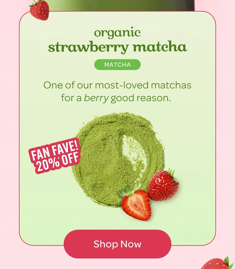 Organic Strawberry Matcha