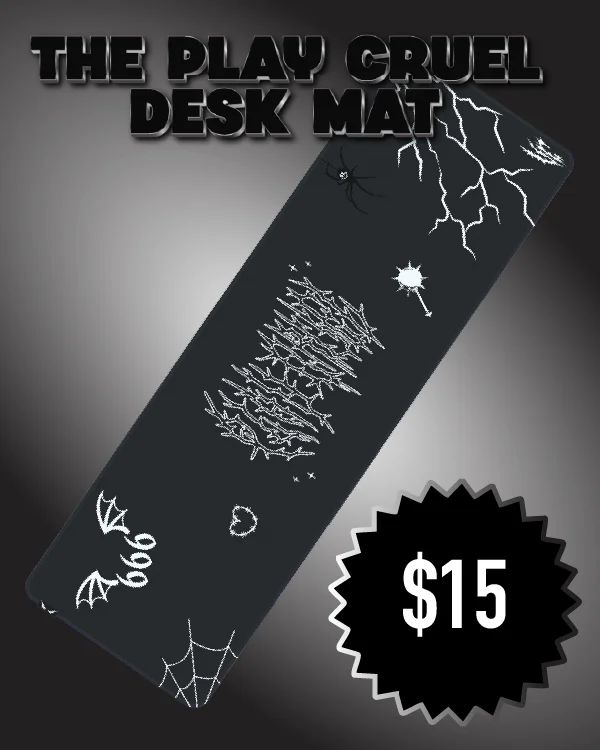 the play cruel desk mat