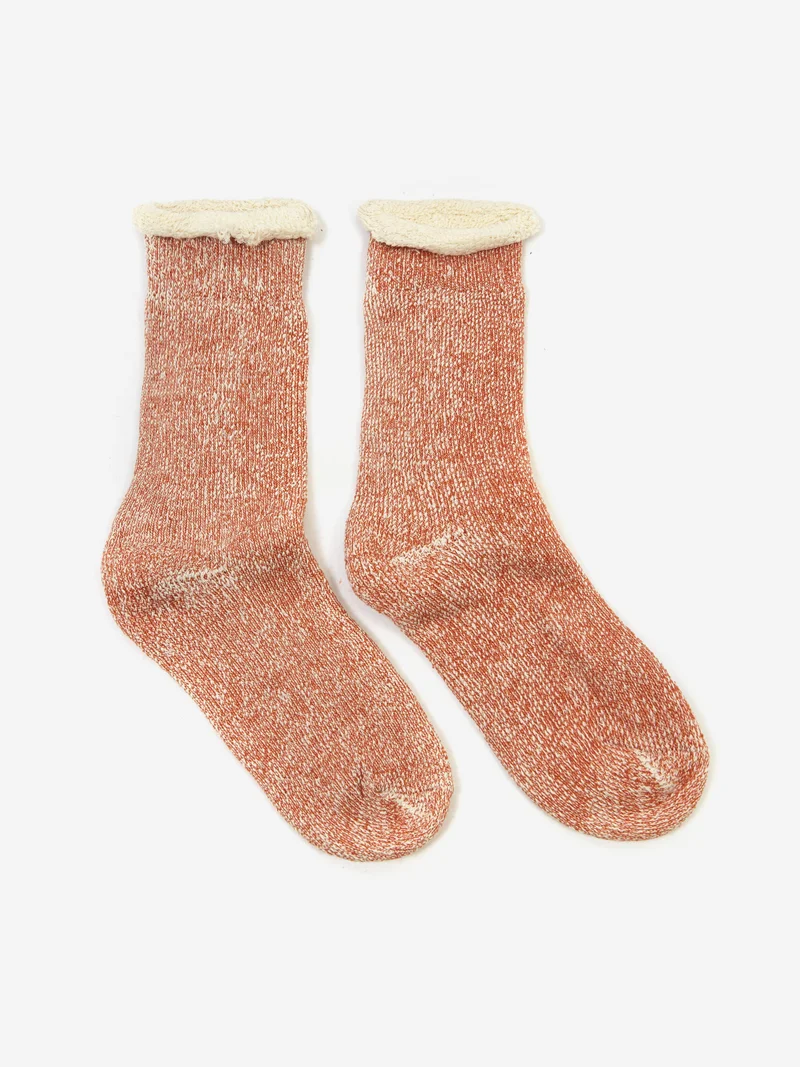 Image of Goodhood Worldwide Double Faced Socks - Burnt Orange