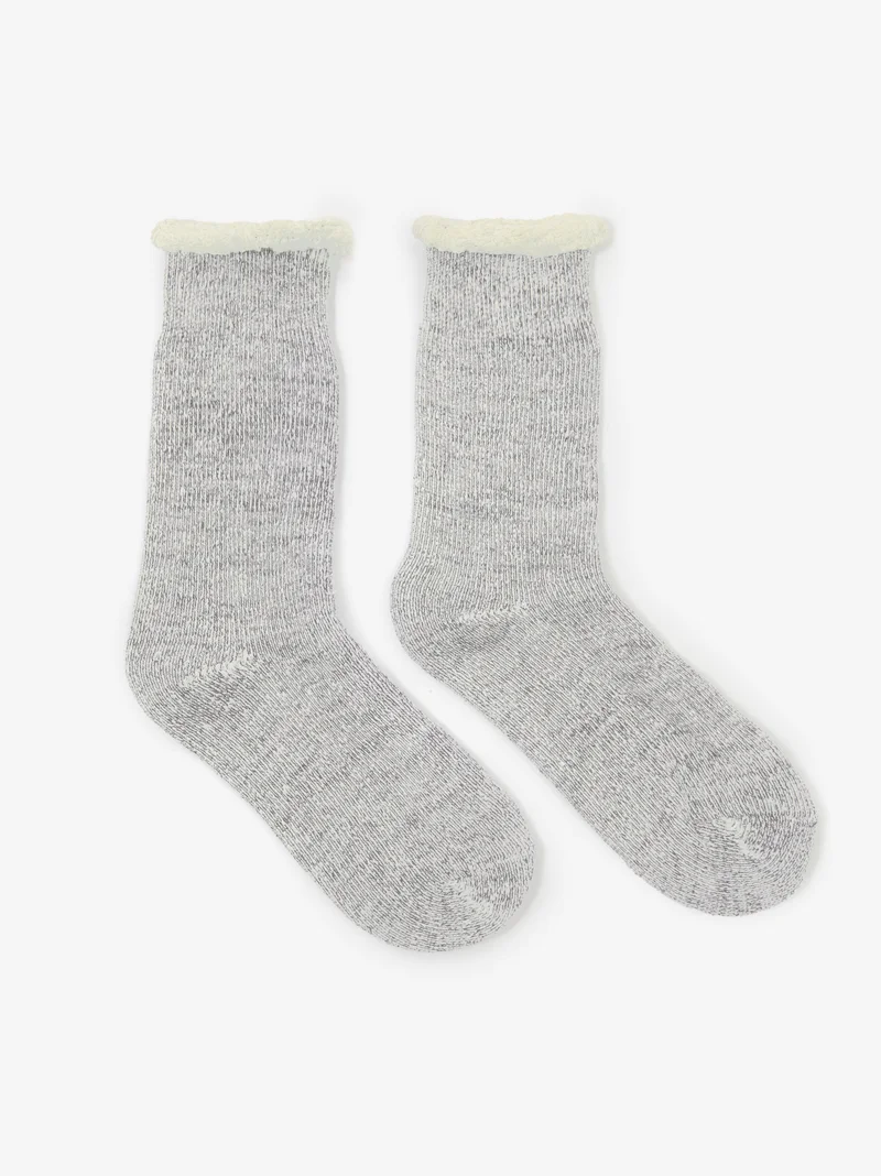 Image of Goodhood Worldwide Double Faced Socks - Light Grey