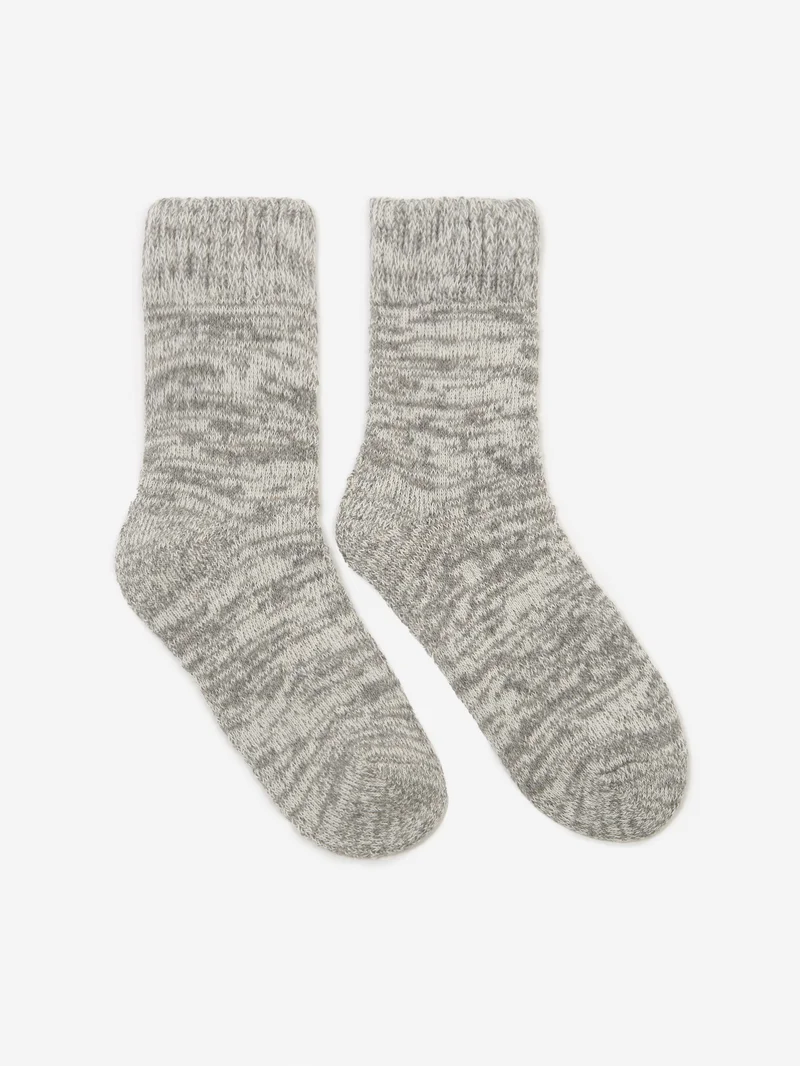 Image of Goodhood Worldwide Space Dye Socks - Light Grey/White