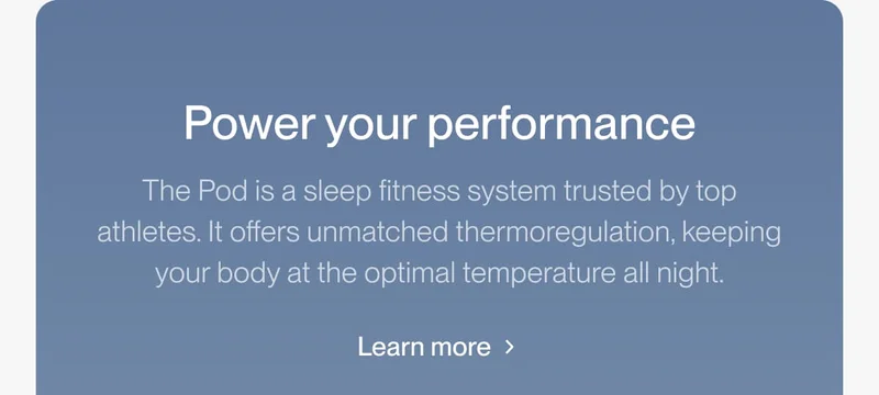 Power your performance
