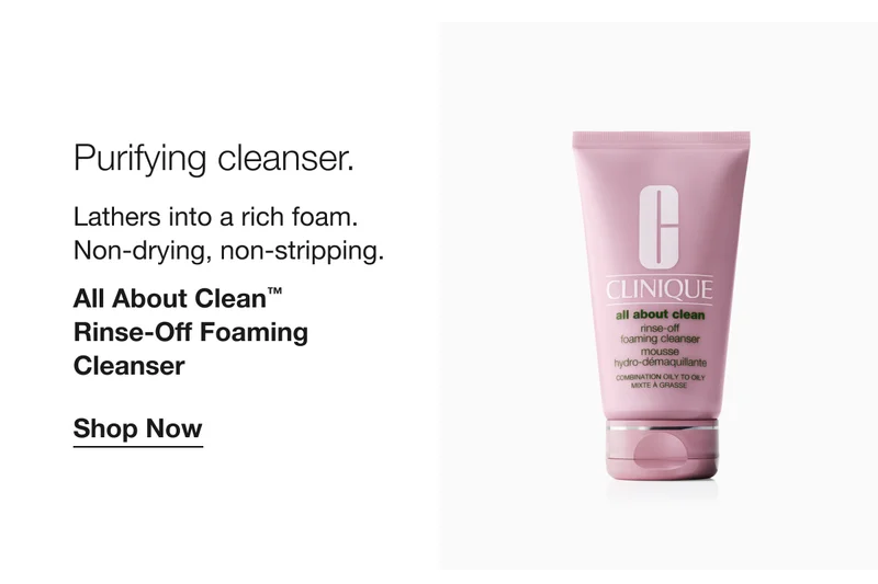 Purifying cleanser. Lathers into a rich foam. Non-drying, non-stripping. | All About Clean™ Rinse-Off Foaming Cleanser | Shop Now