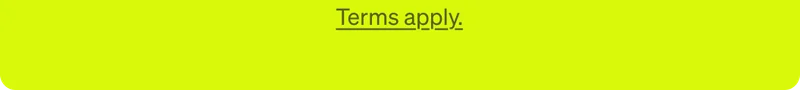 Terms apply.