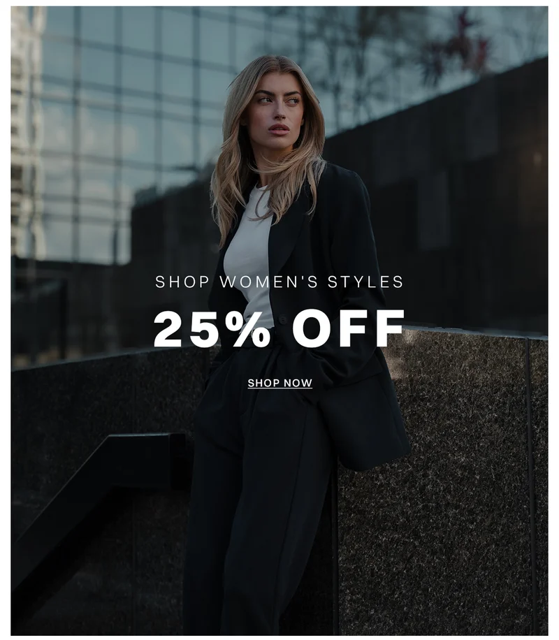 Shop Women's 25% Off