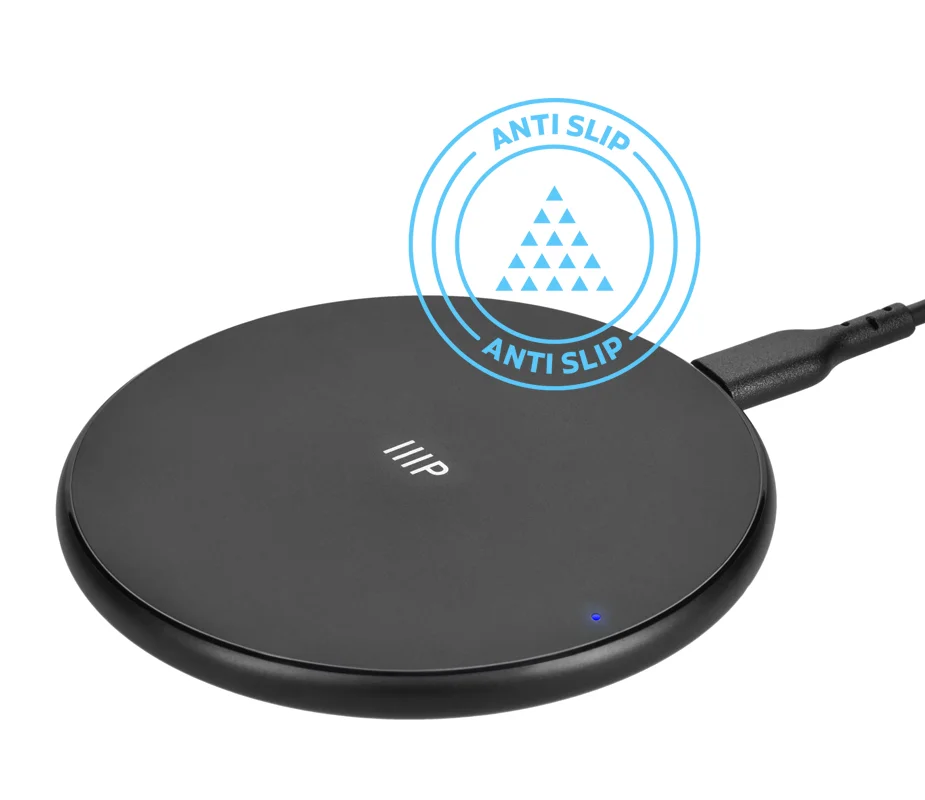 Back In Stock 15W Fast Wireless Charging Pad Bundle Qi-Certified with QC3.0 AC Adapter Free Standard US Shipping Shop Now >>