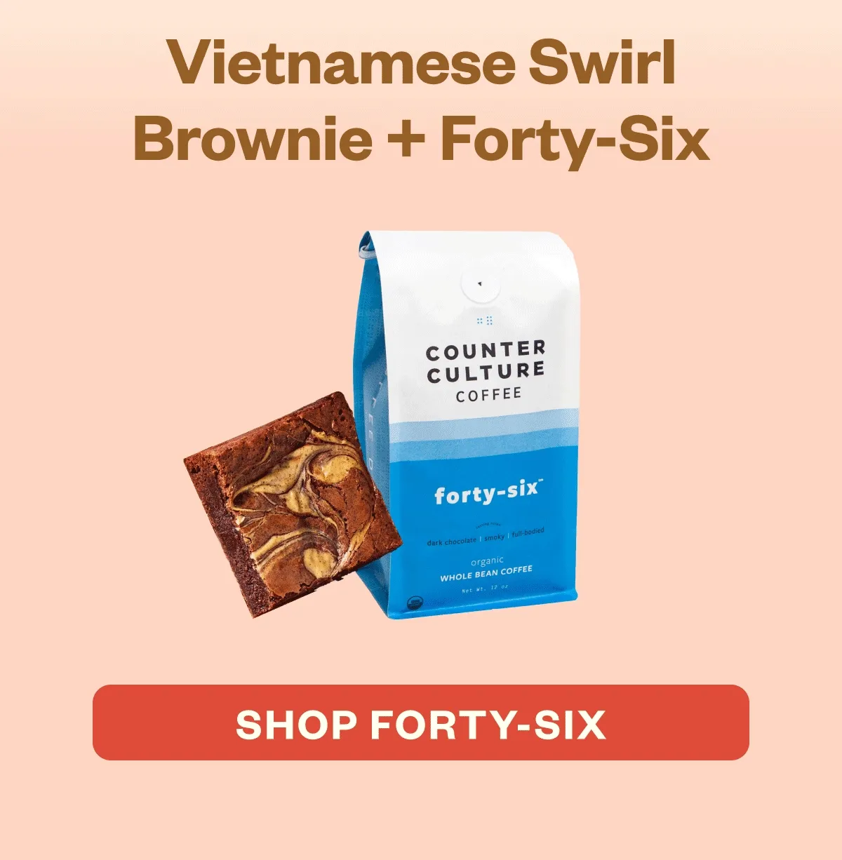 Vietnamese Swirl Brownie + Forty-Six SHOP FORTY+SIX
