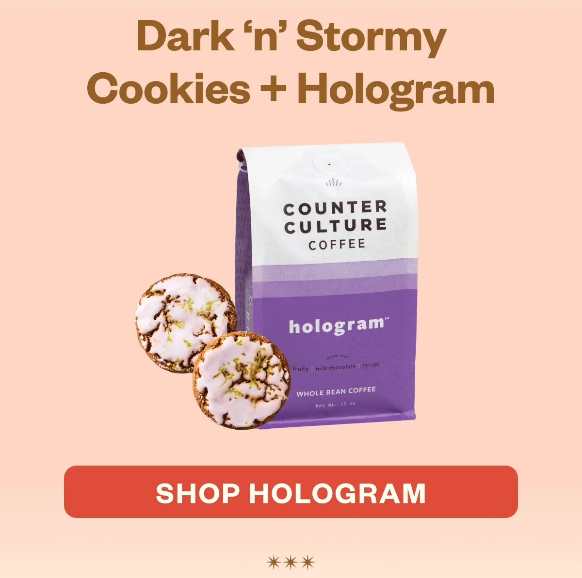 Dark 'n'stormy Cookies + Hologram SHOP HOLOGRAM