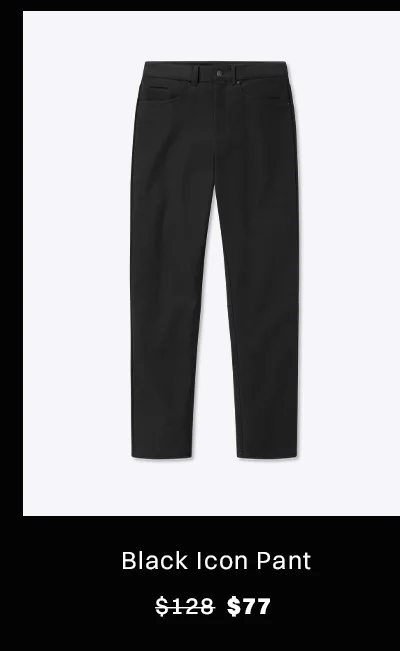 Black Icon Pant