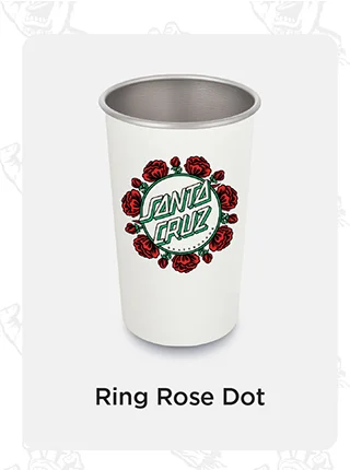 16oz Pint - Santa Cruz Ring Rose