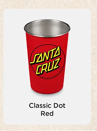 16oz Pint - Santa Cruz Red Classic Dot