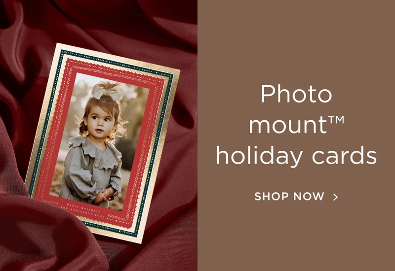 Photo Mount™ Holiday Cards