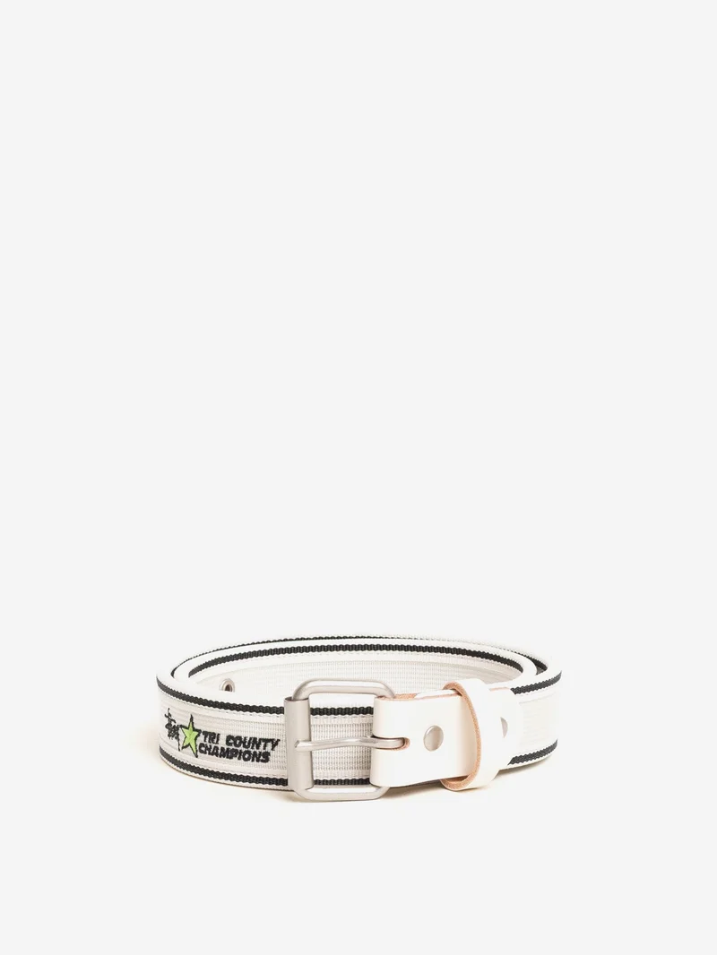 Image of Stussy Tri County Webbing Belt - Bone