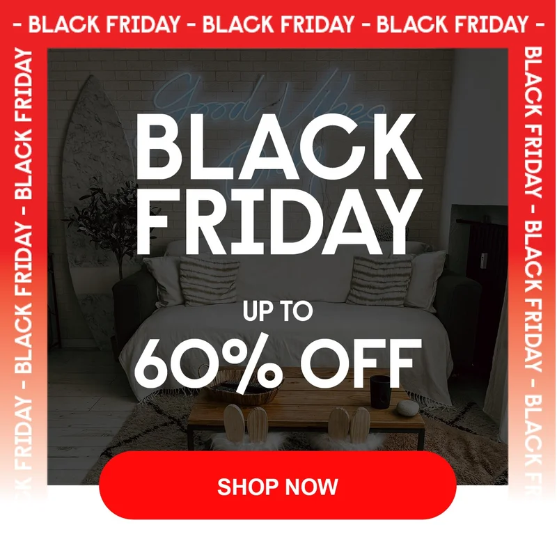 Black Friday up to 60% off