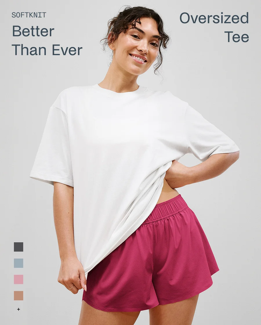 SoftKnit Better Than Ever Oversized Tee in Crisp White