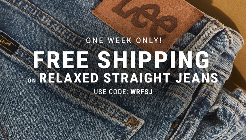 One Week Only! Free Shipping on Relaxed Straight Jeans. Use Code: WRFSJ