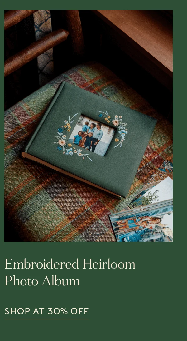 Embroidered Heirloom Photo Album | SHOP AT 30% OFF