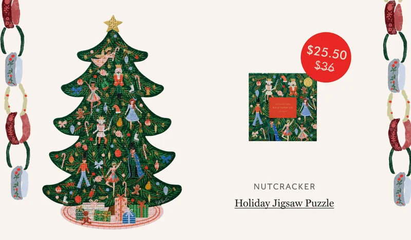 NUTCRACKER Holiday Jigsaw Puzzle - $25.50