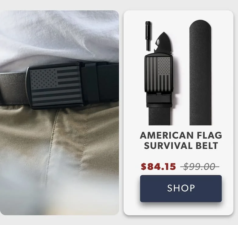 SHOP American Flag Survival Belt