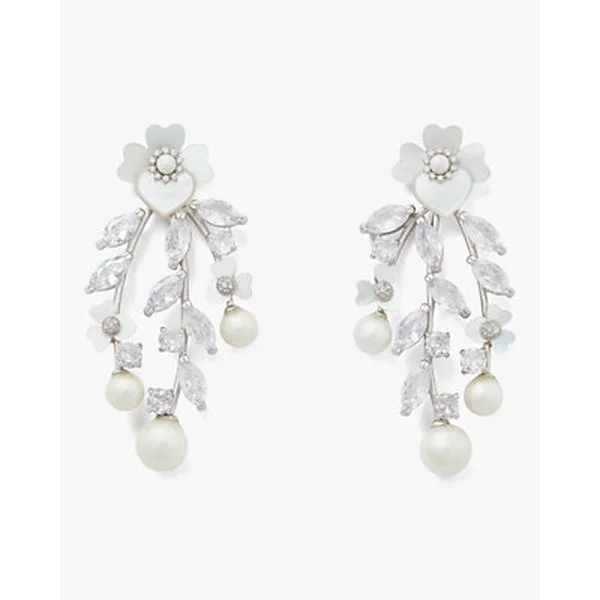 Precious Pansy Chandelier Earrings